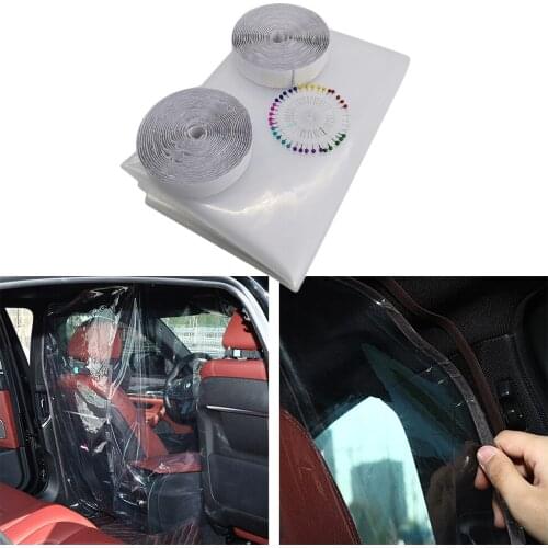 Car Taxi Isolation Film Antifog Dust Anti-Droplet Full Surround Protective Cover 140x200cm 140x180cm Dropshipping