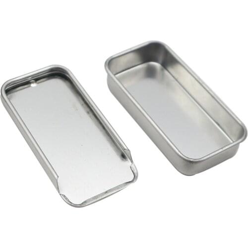 51*10*26mm Mini Iron Box Slide Cover Storage Box Wedding Jewelry Pill Cases Portable Tin Boxes Container Gift Candy Coin Box