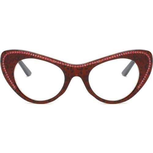 Women Cat Eye Stylish Reading Glasses +50 +75 +125 +175 +225 +275 Spring Hinges