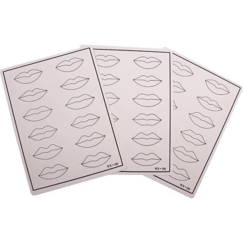 1PC Free Shipping Hot Sale High Quality Rubber Professional Permanent Makeup Lip Durable Tattoo Practice Skin pmuk038