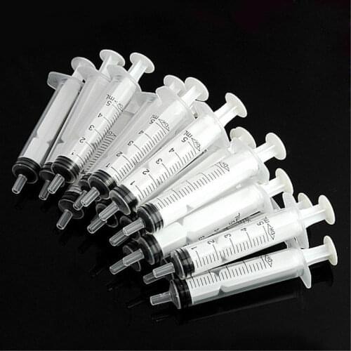10Packs 5/10/20/30ml plastic nutrient syringe hydroponic measure disposable sampler injector For Measuring Nutrient Hydroponics