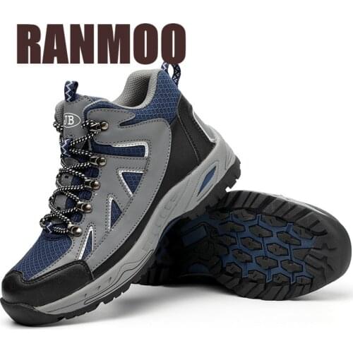 2021 Autumn Steel Toe Work Safety Shoes Steel Toe Cap Puncture-Proof Lightweight Comfort Work Boots Big Size 48