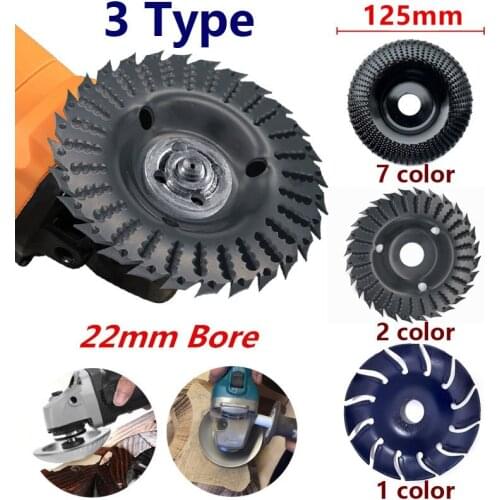5PCS Round Wood Angle Grinding Wheel Grinding Disc Angle Grinder Cemented Carbide 22mm Aperture Sawtooth Grinding Wheel Tool