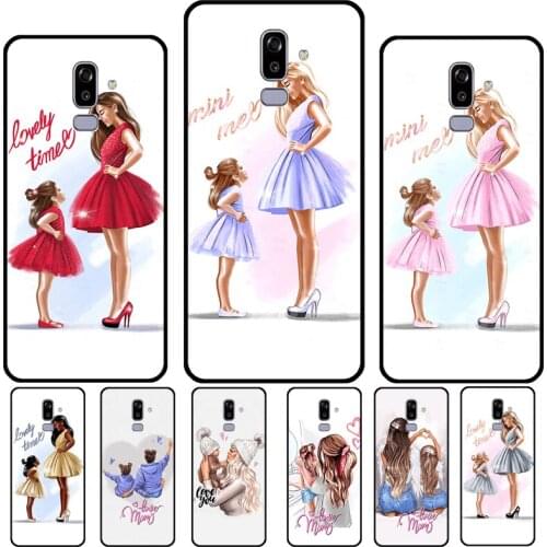 Super Mom Baby Girl Son Daughter For Samsung Galaxy A3 A5 J1 J3 J5 J7 2016 2017 J4 J6 A6 A8 Plus A7 A9 J8 2018 Phone Case