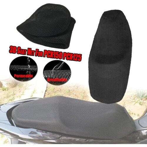 For Honda PCX150 PCX125 PCX 150 125 Rear Seat Cowl Cover Waterproof Insulation Net 3D Mesh Net Protector Motorcycle Accessories