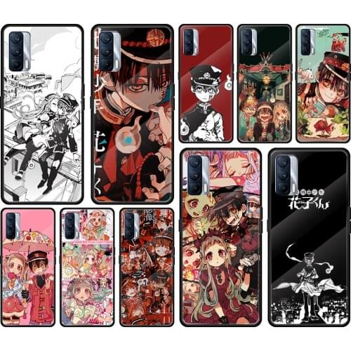 Anime Hanako Kun Yugi Tempered Glass Cover For Realme 7 7i XT C3 6 5 Pro for OPPO A9 2020 A52 Find X2 Lite Phone Case