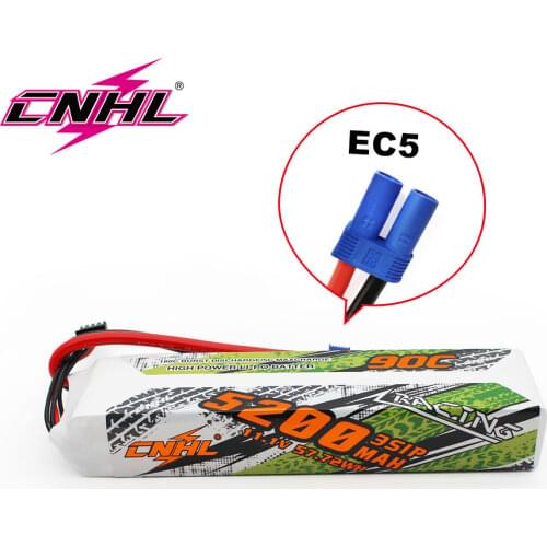 CNHL Lipo RC 3S 11.1V Battery 5200mAh 90C Lipo Battery For RC Heli Drone Cars Boats Parts With EC5 Plug