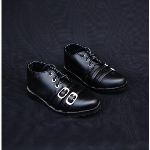 D01-P144 children handmade toy 1/3 1/4 Doll Accessories BJD/SD doll Double buckle suit shoes 1pair
