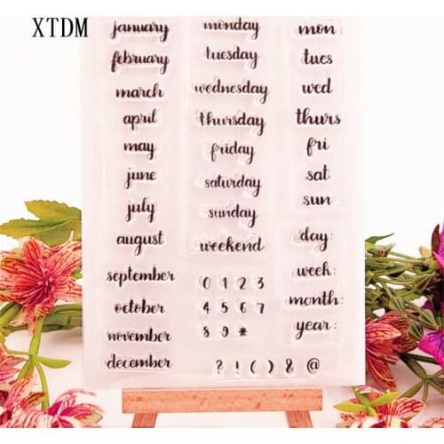 Hot sale letter Transparent Clear Stamps / Silicone Seals Roller Stamp for DIY scrapbooking photo album/Card Making