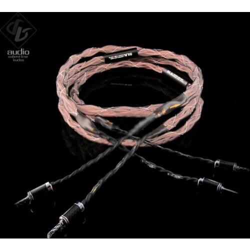 Hi-end Fever grade HIFI speaker cable front main speaker line AV power amplifier sound cable carbon fiber plug