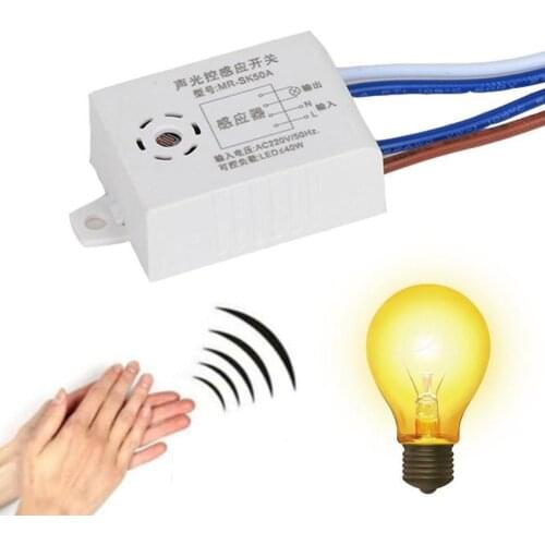 Intelligent Sound Activate Delay Switch Sensor Module LED Light Voice Control Sensor Module For Ceiling Lamp Warehouse Corridor