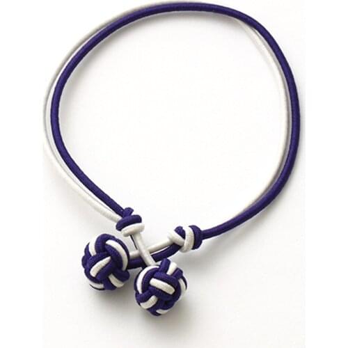 Jelmoons S17 two colours handmade mulher rope chain elastic bracelet 2017 and trendy silk knot cufflinks