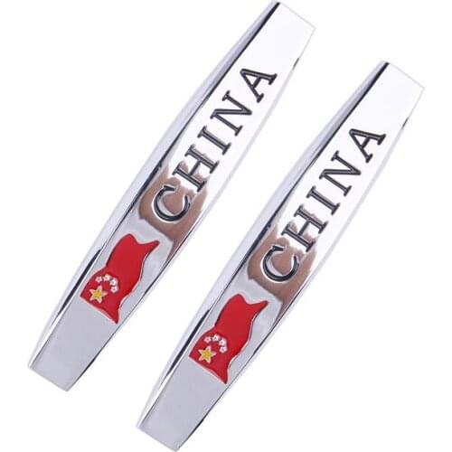 Chinese Flag Logo Emblem For Volkswagen Abarth BMW Toyota Mercedes Brillance Geely Chery Ford Bentley Car Exterior Decoration