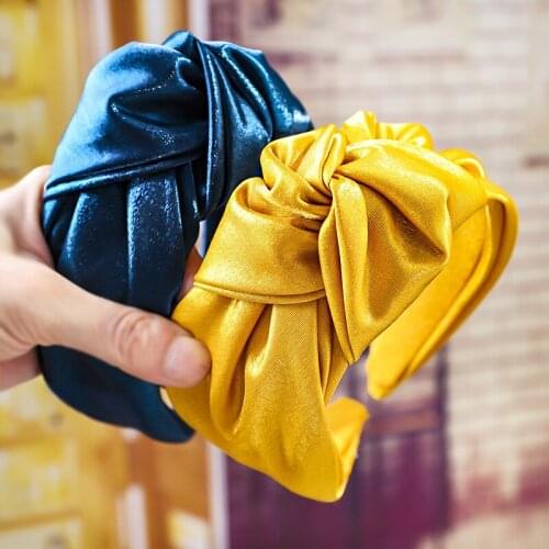 Colorful Wide Side Sequin Hairbands For Women Patchwork Headband Hair Accessories Hair Band Flower Crown Headbands Head Wrap