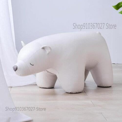 Creative Little Bear Animal Stool Shoe Stool Home Footstool Photograph Decorative Stool Childrens Holiday Gift