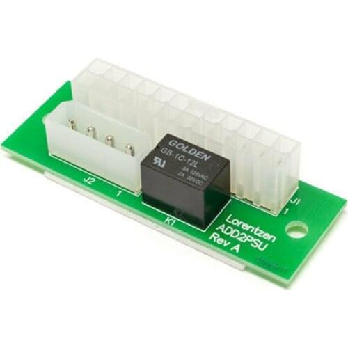 HOT-Dual PSU Power Supply Sync Connector Add2Psu ATX 24Pin to 4Pin Molex Synchronous Connector Riser Cable Miner Mining