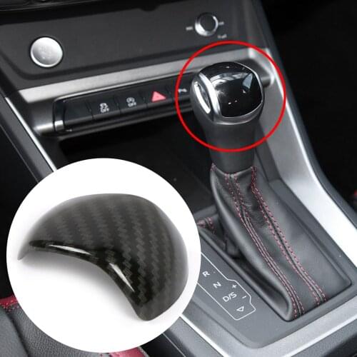 For Audi Q3 2019 2020 ABS Matte Silver Car Accessories Decorative AT Automatic Gear Shift Knob Cover Trim