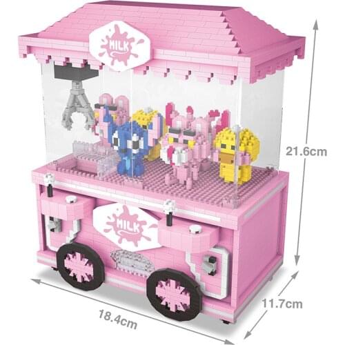 Disney Doll Mini 3d Jigsaw Puzzle Machine Game Kawaii Stitch Model Clip Doll For Kids Gift Game Toy Birthday Gifts For Boys