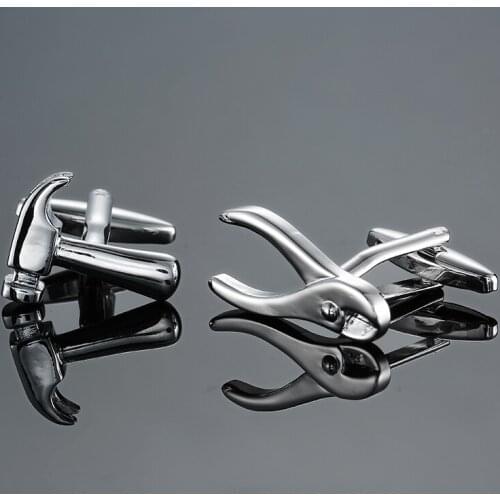 DY The new high quality rhodium plating gun black pistol Cufflinks fashion Mens French shirt Cufflinks free shipping