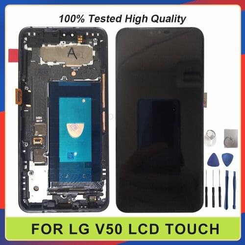 Original For LG V50 ThinQ 5G LCD LM-V500EM V450PM V500N Display Touch Screen Digitizer Assembly Phone Repair Screen Replacement