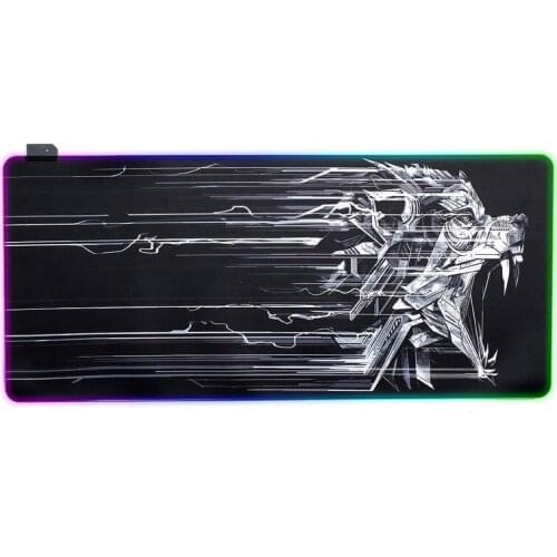 RGB Mouse Pad Soft Rubber Anti-slip Gaming Keyboard Mouse Pad Desktop Protective Mat for Home Office