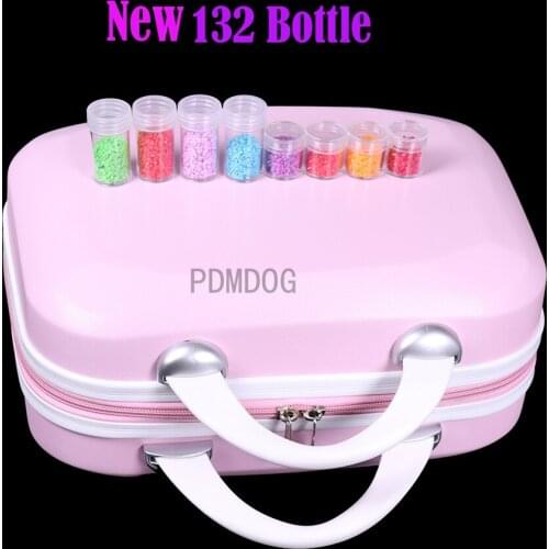 Brand new hot sale diamond painting 132/20 bottles storage bag complete, tool box, suitcase, zipper lock bag, mosaic accessories
