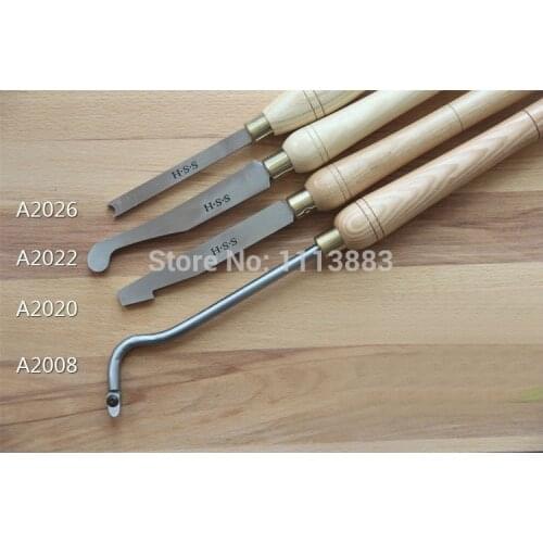 Woodturning Hollowing Tools, HSS Woodworking Gouges, A2020, A2022, A2026, A2008 for you to choose