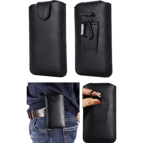 Universal Holster Belt Phone Case For iphone 12 11 Pro Max X XS XR XS Max Smartphone Smart Phones Leather Ultra-thin Waist Bag