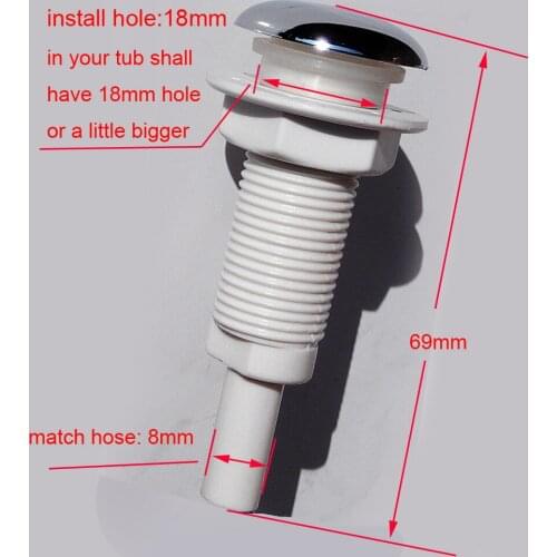 Bathtub spa Air jet with Chrome plating, air blower bubble nazzle A0-16