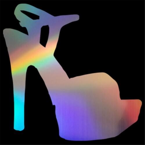 High Heels Motorcycle Car Sticker Vinyl Laptop Wall Window Glass Door Van Decal