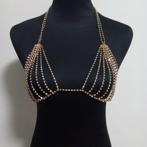 Body Jewelry sexy diamond body chain personality multi-layer bikini chain for women