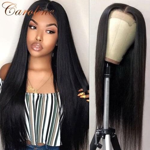 13x4 Straight Lace Front Human Hair Wigs For Black Women 180% Density T Part Straight wigs Brazilian Hair Remy Hair