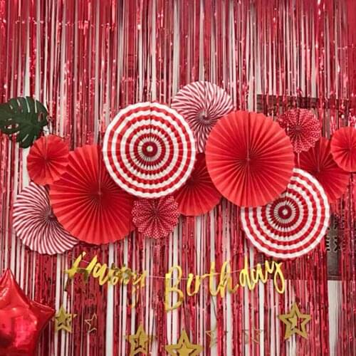 2M Golden Metallic Foil Tinsel Fringe Curtain Party Decoration Wedding Birthday Photography Backdrop Tassels Home Decoration