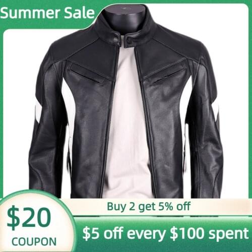 2021 Black Genuine Leather Jacket Men Motorcycle Style Stand Collar Real Natural Cowhide Autumn Slim Fit Short Biker Coat