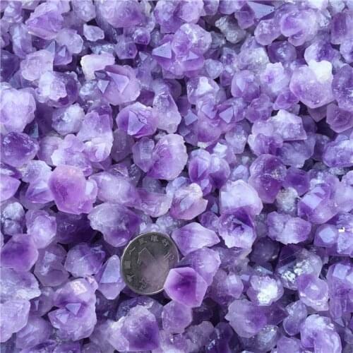 50g Natural Amethyst Skeletal Quartz Point Crystal Cluster Healing Specimen free shipping