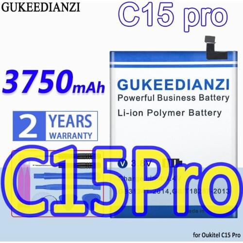 GUKEEDIANZI High Capacity Battery C15 pro 3750mAh for Oukitel C15 Pro Bateria
