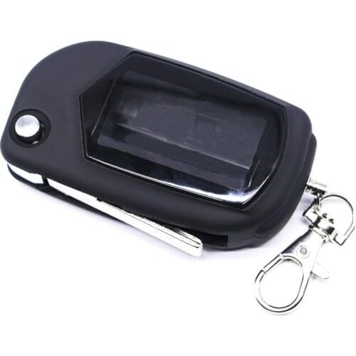Case Keychain A91 Uncut Blade Fob Case Cover For Two Way Car Alarm System Starline A91 A61 B9 B6 Lcd Flip Remote Controller