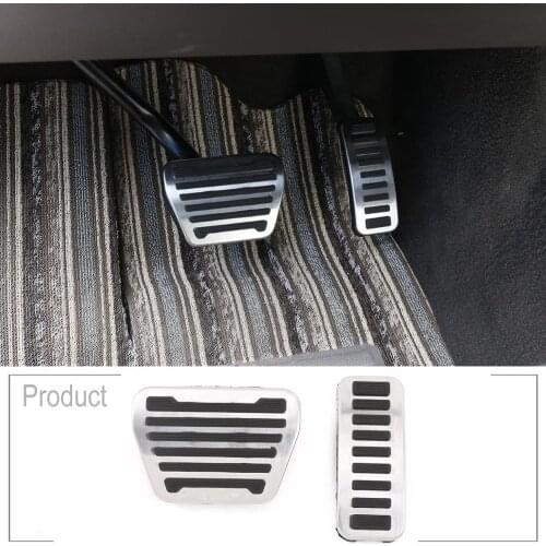 For Land Rover Discovery 5 LR5 L462 For Range Rover Sport Vogue 2014-2020 No Drill Anti-slip Fuel Brake Steel Pads Pedals Cover