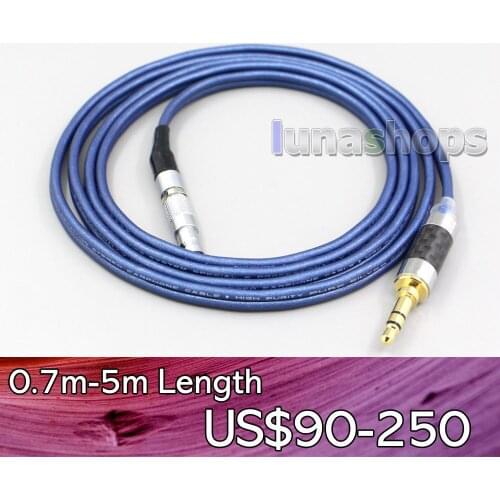 LN006823 2.5mm 4.4mm XLR 3.5mm High Definition 99% Pure Silver Earphone Cable For AKG K812 K872 Reference Headphone