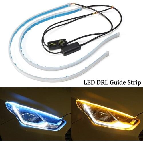 2x SOUL Spectra Sportage Led Strip For Kia Sorento Car Headlight Sticker Streamer turn signal light Signal light DRL Lamp belt