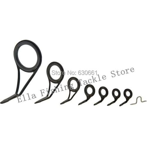 5 Bags (40pcs) Spinning guide set kit with Alconite Ring fishing rod guides,, fishing rod parts repair guide SET