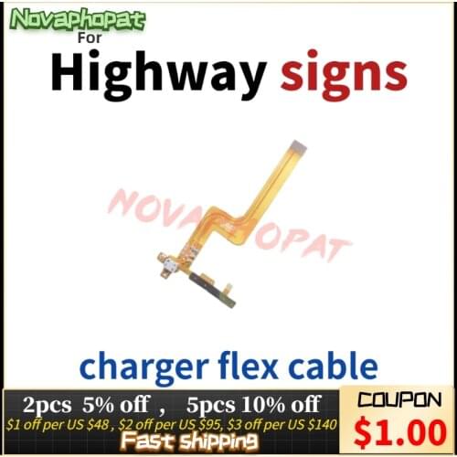 Novaphopat For Wiko Highway Signs Charger Port USB Dock Charging Port Data Transfer Connect Connector Main Flex Cable Microphone
