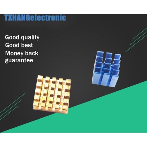 Raspberry Pi 3 Aluminum Copper Heat Sinksheat cooler raspberry pi 3 model b heatsink diy electronics