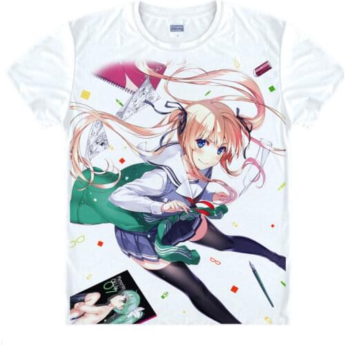 Saekano T-Shirt Eriri Spencer Sawamura Shirt Mens Clearance T-shirts Anime T-Shirt Cute Womens T-Shirts Short Sleeve Womens A