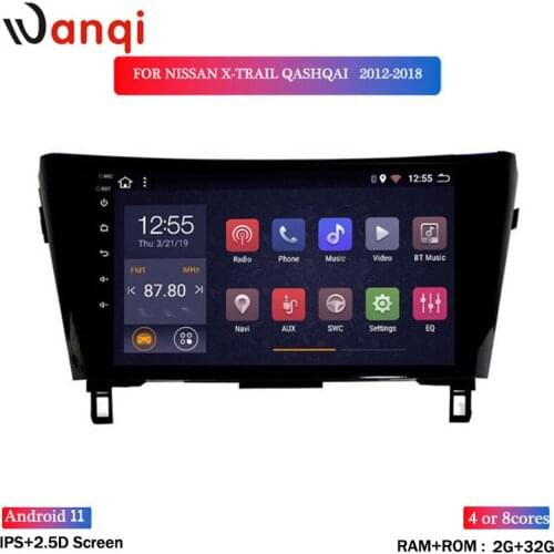 Eight Cores 2+32G 10.1 inch Android 8.1 Car GPS Navigation For NISSAN x-trail qashqai 2012-2018 Multimedia Radio System NO DVD