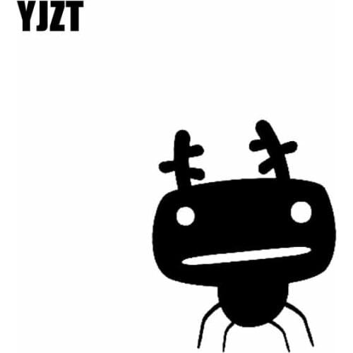 YJZT 15.2CM*19.2CM Ant Monster Delicate Vinyl Decal Car Sticker Black/Silver C19-0451