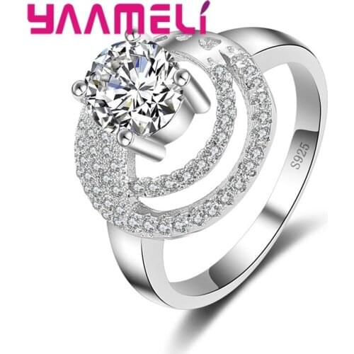 Different Special Design Finger Rings Better Cubic Zirconia New Popular 925 Sterling Silver For Women Girls Jewelry Gift