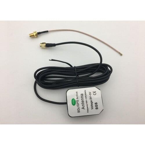 1575.42MHZ 3m Cable SMA Male GPS+BD Combo Antenna/Beidou+SMA female Pigtail GPS Active for SIM7600E-H SIM7600SA-H SIM7600A-H etc
