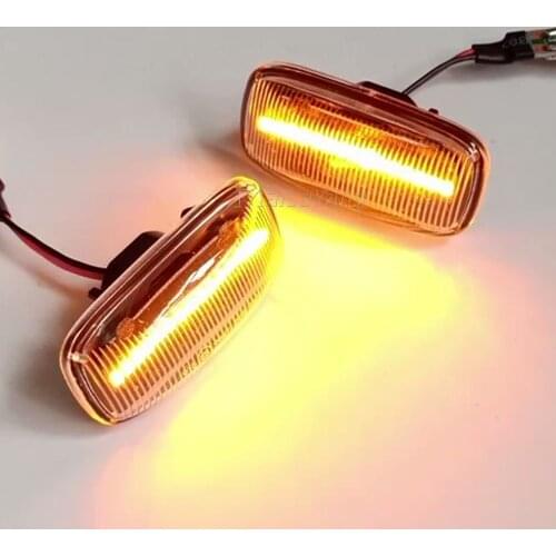 2pcs Dynamic Side Marker Repeater Light Turn Signal Lights Lamp For Nissan Maxima Almera for Pulsar N15 Cefiro A32 1995-2000