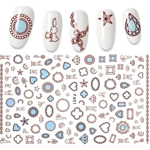 2021 NEW Nail Stickers 3D Sports Design Adhesive Wraps Manicure Nail Art Decoration Decals